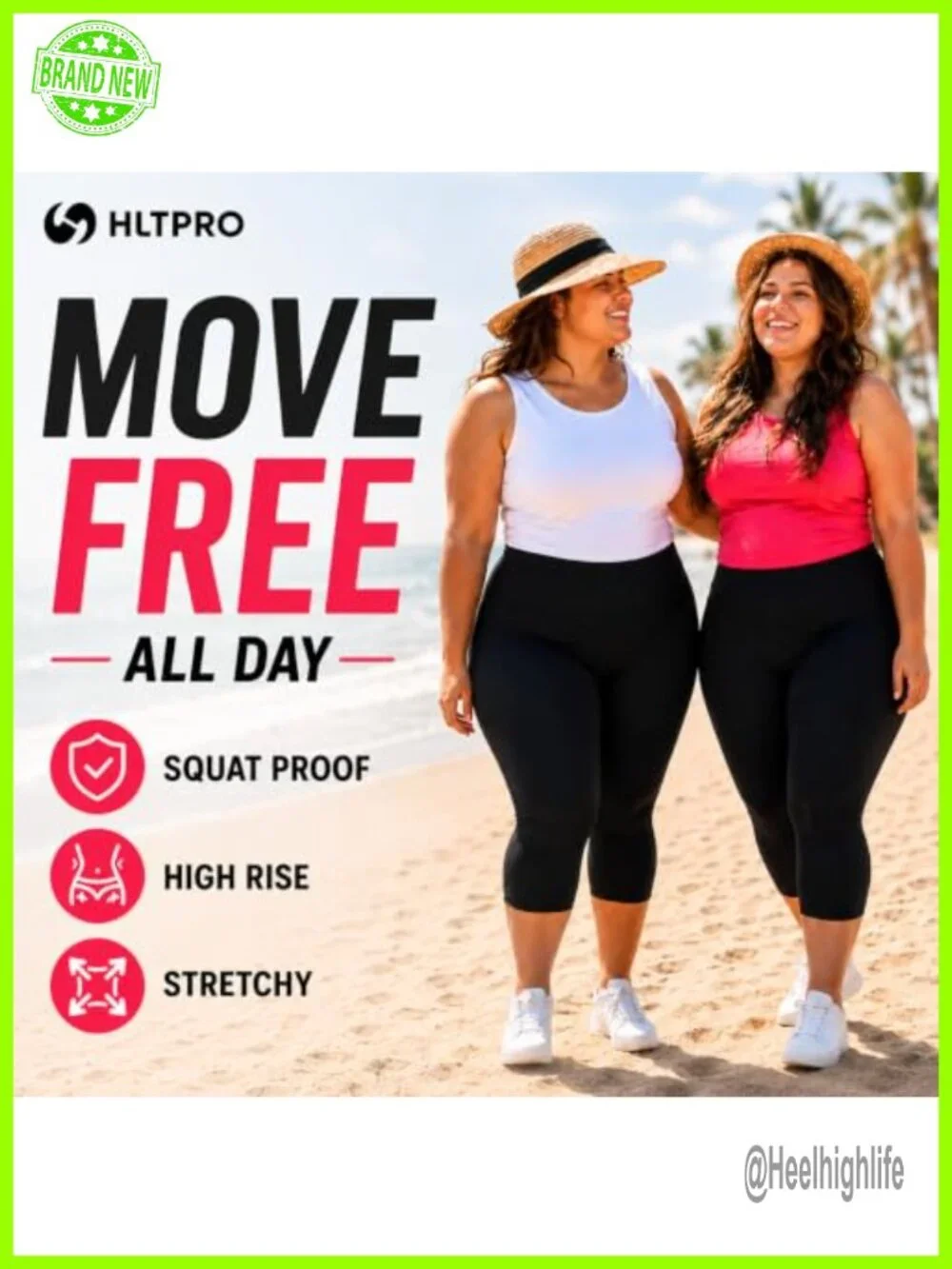 Plus Size High Waisted Leggings 3 Pack 4-Way Stretch Yoga Pants